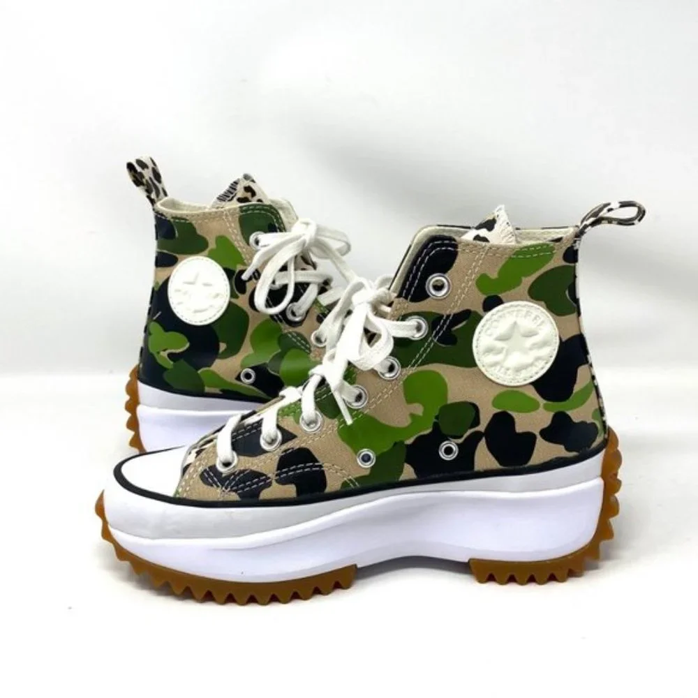💖MEGA SALE💖Converse 170913C Women's 5.5 Run Star Hike High Candied Ginger Camo
